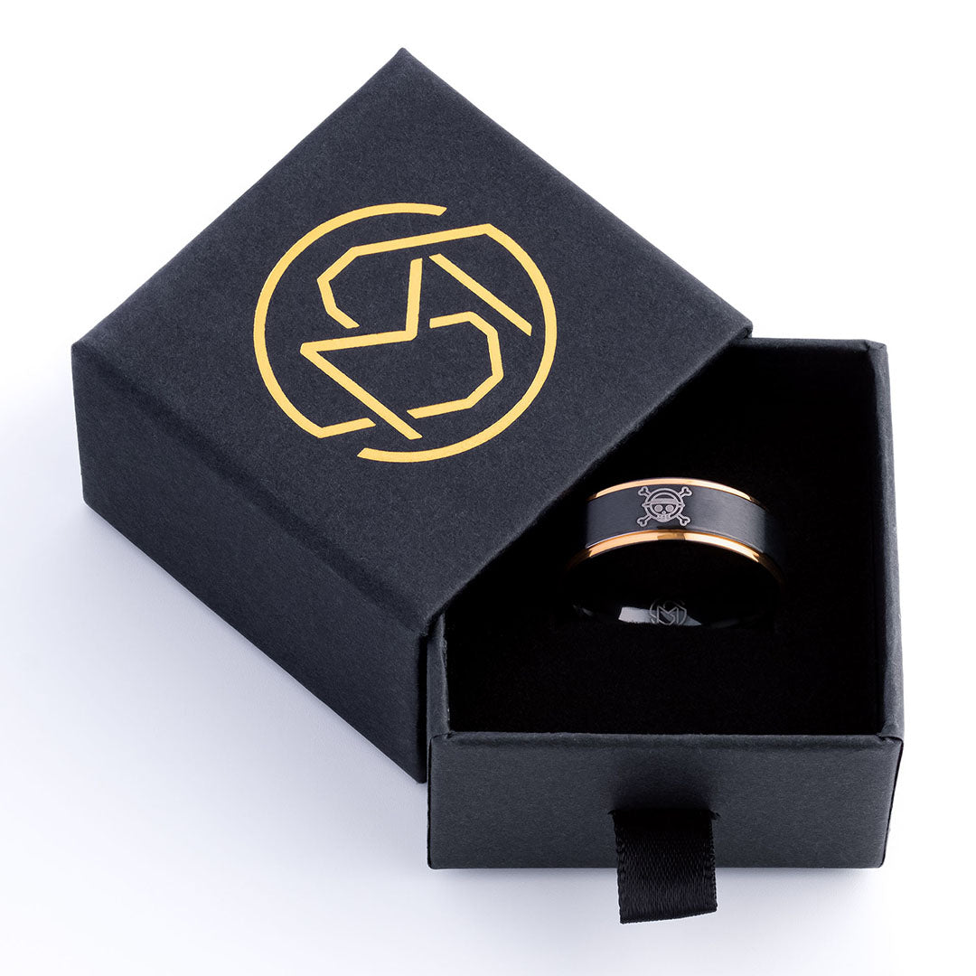 Straw Hat Pirate Pack Pendant + 18K Gold Ring