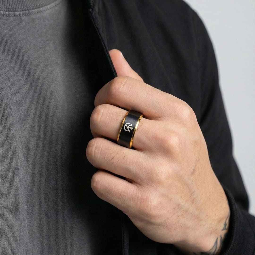 Vegeta Ring – DBZ 18K Gold Tungsten Ring | MugenSense
