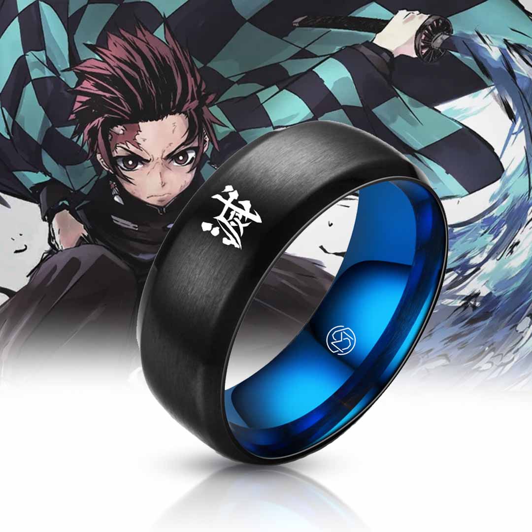 Demon Slayer Ring – Tungsten Anime Ring | MugenSense