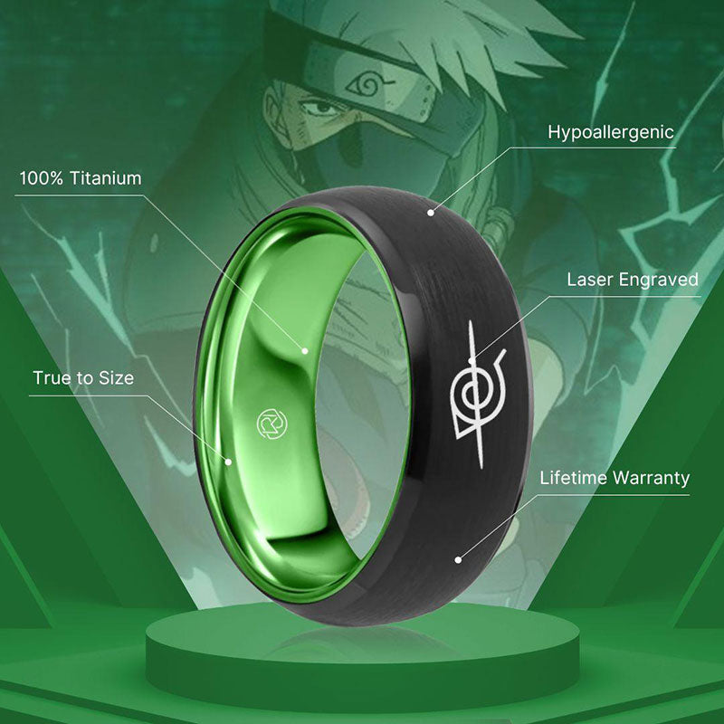 Akatsuki Cloud Pendant + Konoha Hidden Leaf Village Ring [Limited Edition]