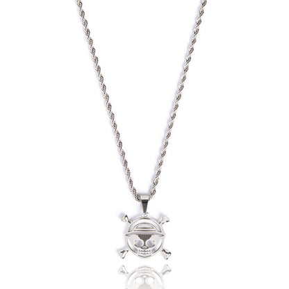 Straw Hat Pirates Pendant + Zoro Pirate Hunter Ring [Tungsten]