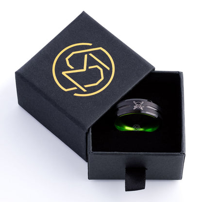 Straw Hat Pirates Pendant + Zoro Pirate Hunter Ring [Tungsten]