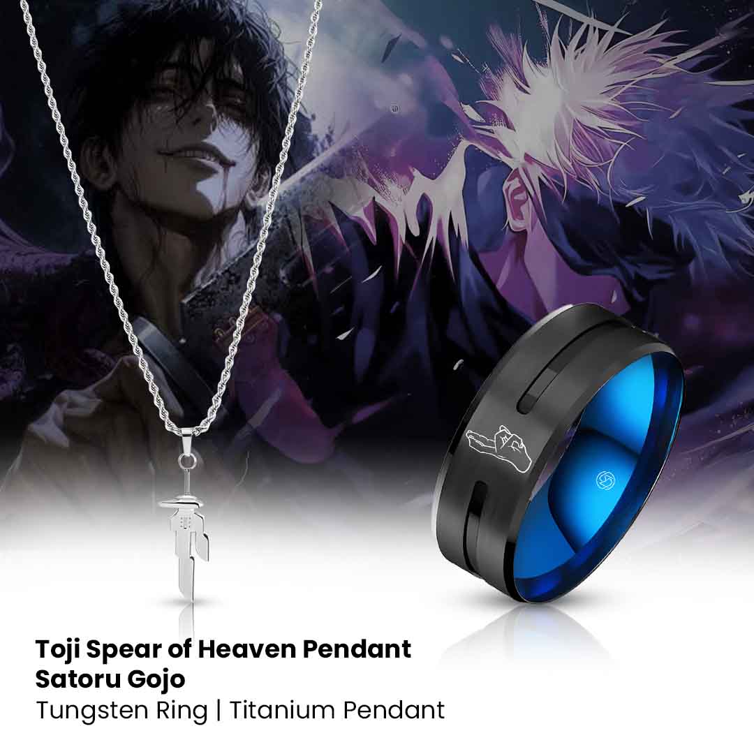 Toji Spear of Heaven Pendant + Satoru Gojo Ring