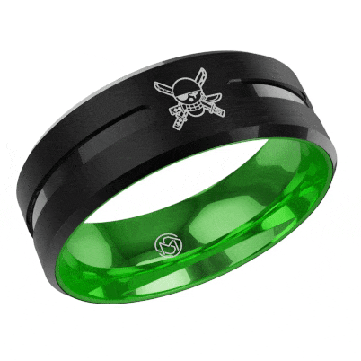 Zoro Pirate Hunter Tungsten Ring – MugenSense Zoro Pirate Hunter Tungsten Ring – MugenSense