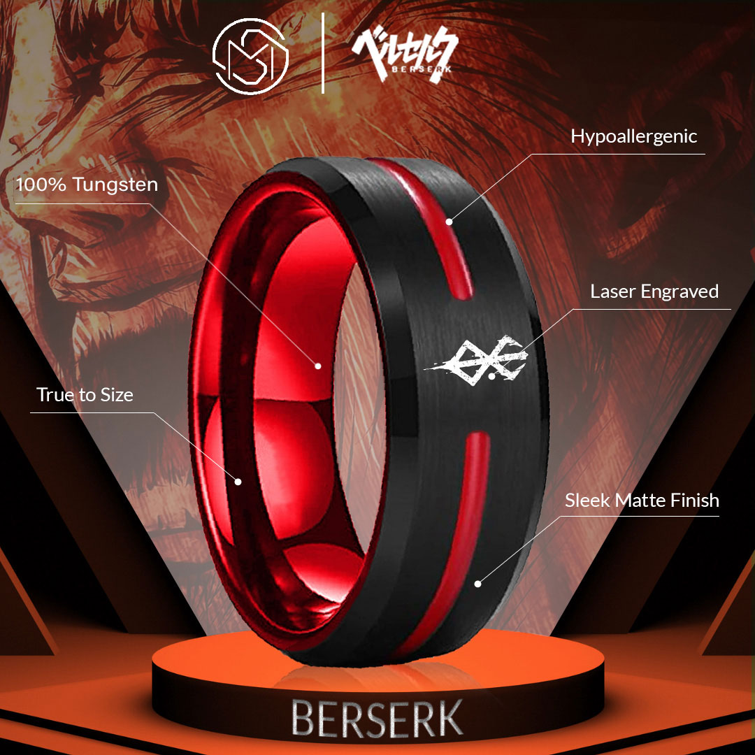 Berserk pendant + Berserk Ring [Tungsten]